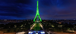 Eiffel Tower Illuminated With Renewable Hydrogen